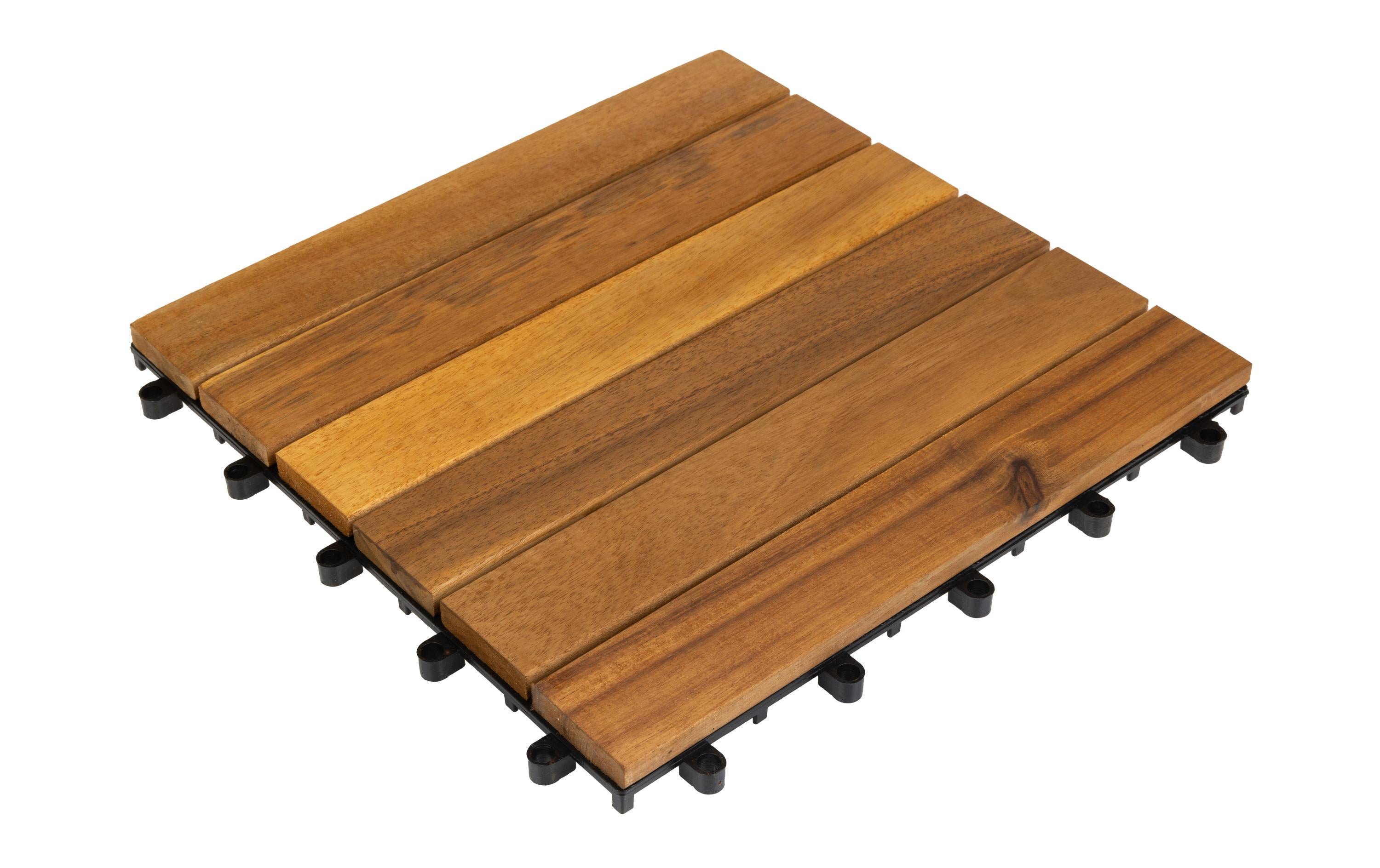 COCON Balkonplatten Akazie 30x30 cm wetterbeständig 6 Stück Garten & Outdoor > Garten > Garten Zubehör COCON