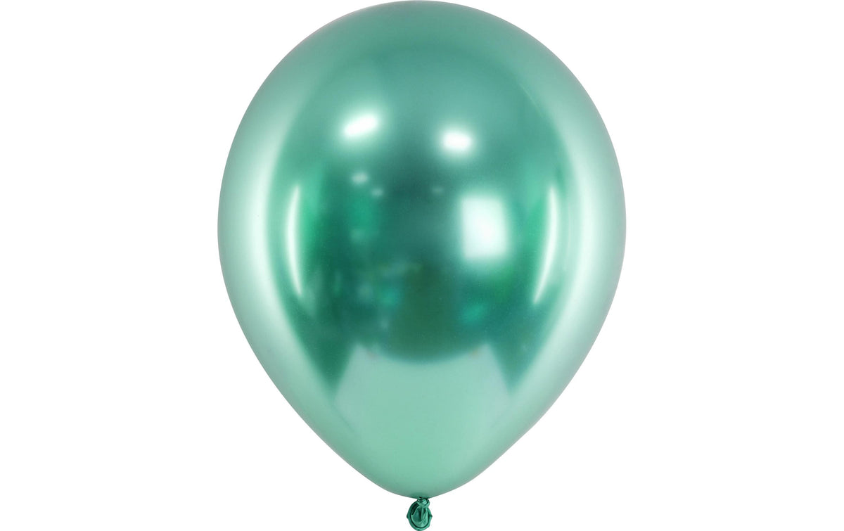 Luftballons Uni Glossy Mittel Gold 30 cm 10er Pack