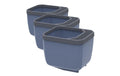 Gusta Garden Kräutertopf Set Blau aus Ton - 3er Set Garten & Outdoor > Pflanzen > Pflanzengefäße Gusta Garden