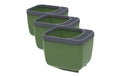 HERBS BUDDY Kräutertopf Set Dunkelgrün Kunststoff 3er Set Garten & Outdoor > Pflanzen > Pflanzengefäße Gusta Garden