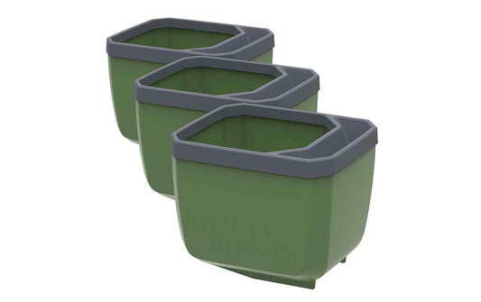 HERBS BUDDY Kräutertopf Set Dunkelgrün Kunststoff 3er Set Garten & Outdoor > Pflanzen > Pflanzengefäße Gusta Garden
