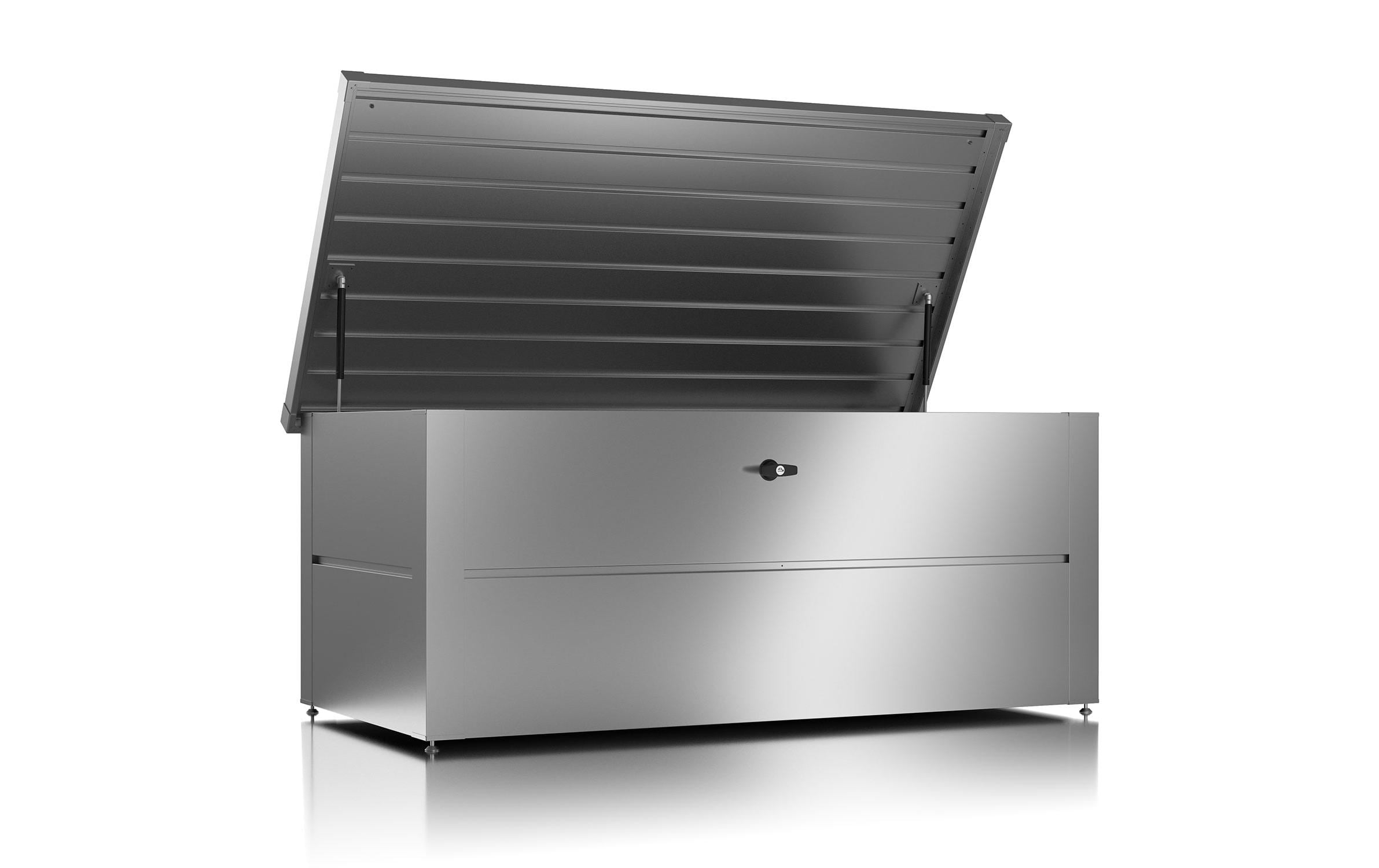Colibri Gartenbox M wetterfest Stahl silber 165 cm Garteneinrichtung Colibri
