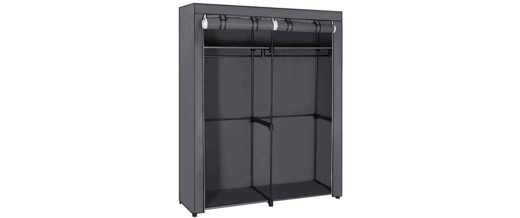 Stoffkleiderschrank Grau 170x45x167 cm von Songmics
