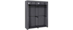 Stoffkleiderschrank Grau 170x45x167 cm von Songmics
