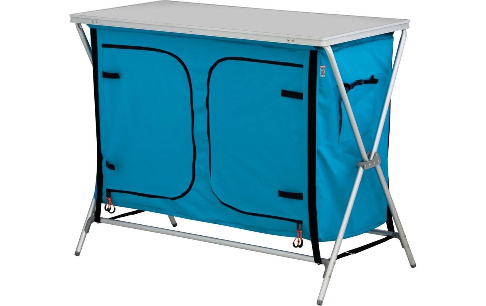 Eurotrail Campingschrank Grau Polyester Wetterbeständig 85x45x90cm Sport & Freizeit > Camping > Camping Zubehör Eurotrail