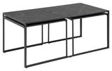 AC Design Couchtisch Infinity Stahl/Melamin, 120x60x48 cm, marmoriert