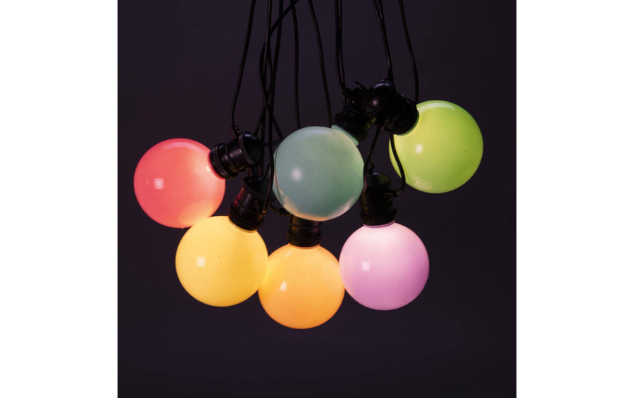 Konstsmide Lichterkette Solar Globe, 10 LEDs, Mehrfarbig