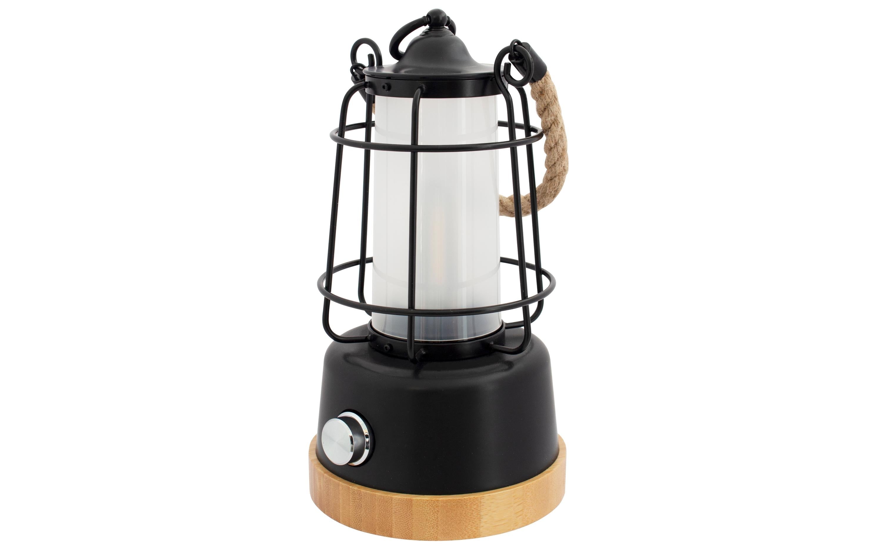 Eurotrail Laterne Storm wiederaufladbar Kunststoff Schwarz 15cm Sport & Freizeit > Camping > Camping Zubehör Eurotrail