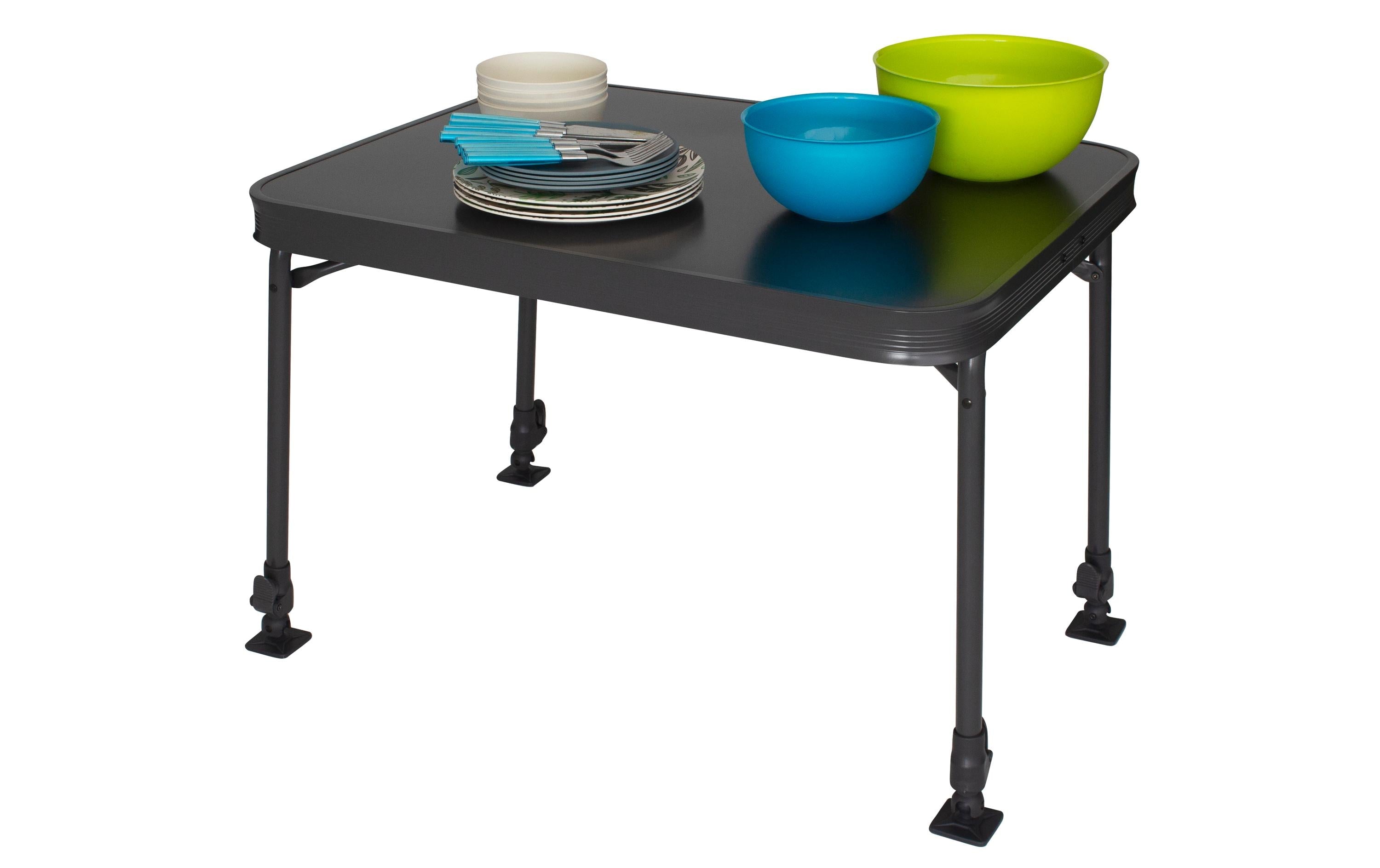 Eurotrail Campingtisch Aluminium Grau Leichtgewicht 120x70 cm Garten & Outdoor > Gartenmöbel > Gartentische Eurotrail