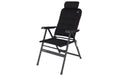 Eurotrail Campingstuhl Schwarz Polyester Ergonomisch Klappbar Garten & Outdoor > Gartenmöbel > Gartenstühle Eurotrail