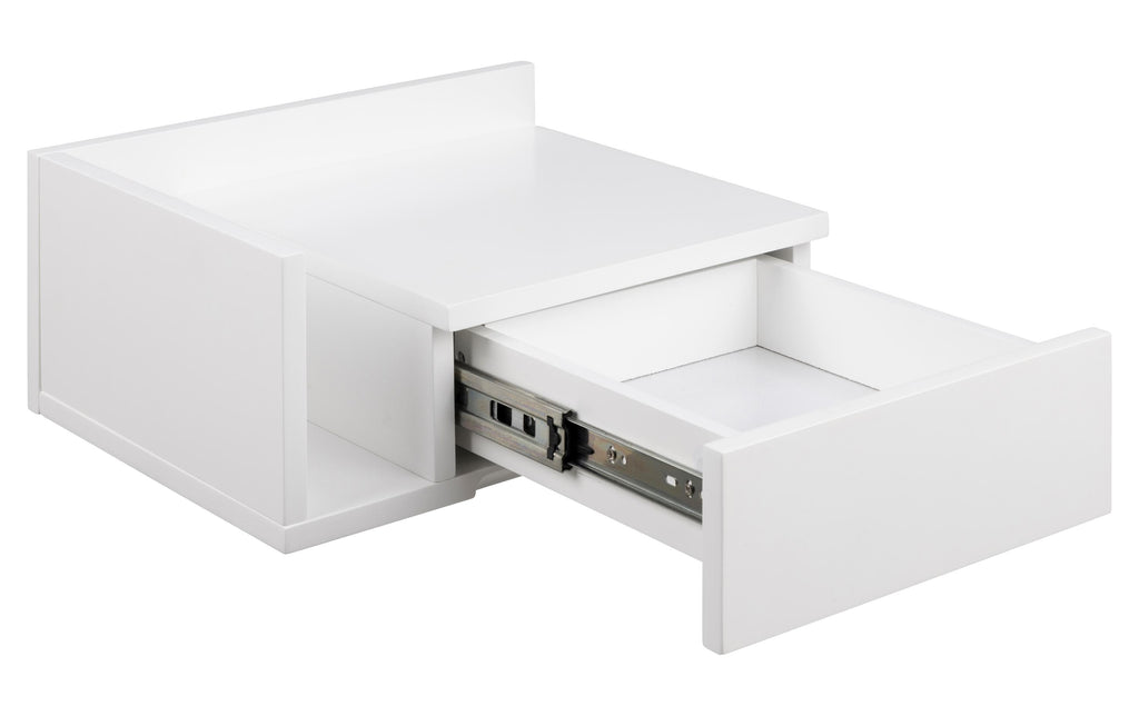 AC Design, Nachttisch Ashlan 40 cm x 16.5 c Weiss
