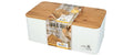 RBV Birkmann Laib & Seele Brotkasten 33 x 18 cm, Höhe: 13 cm, Metall & Bambus