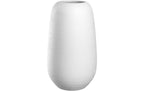Leonardo Vase Trogolo 40 cm Glas. H: 40cm, D:23cm, Weiss