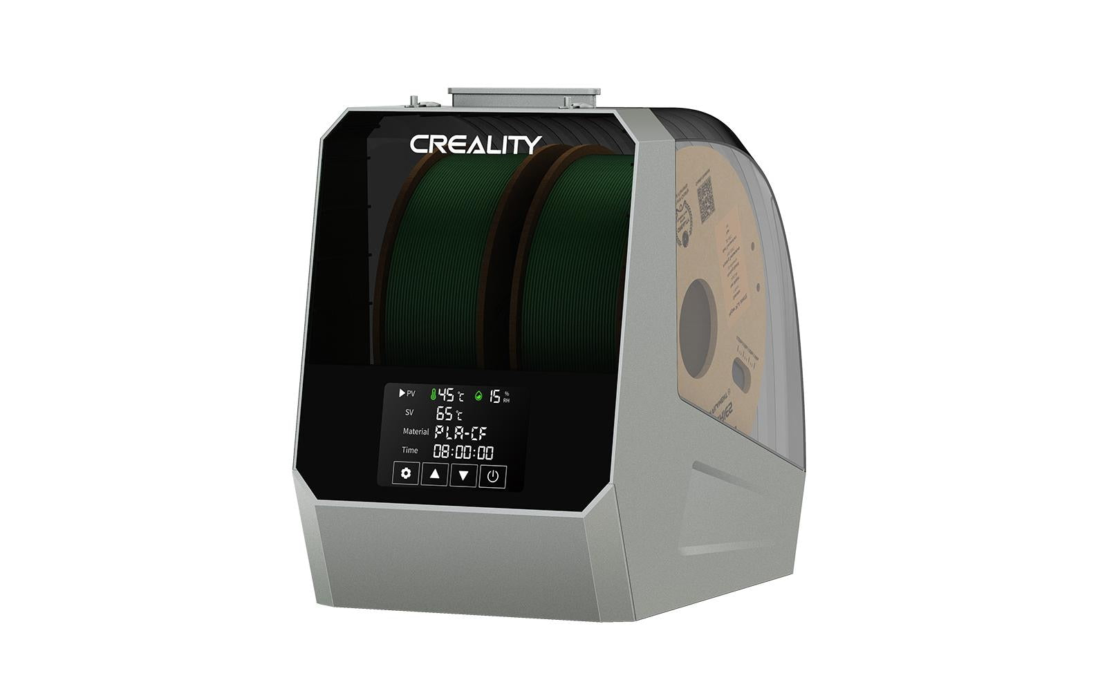 Creality Filament Trockenbox Space Dryer P+ 0-48h, Zwei Filament Rollen, 45-70C,