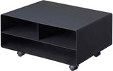 Yamazaki rollbares Regal TOWER schwarz, 48 x 37 x 19 cm, Metall