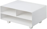 Yamazaki rollbares Regal TOWER weiss, 48 x 37 x 19 cm, Metall