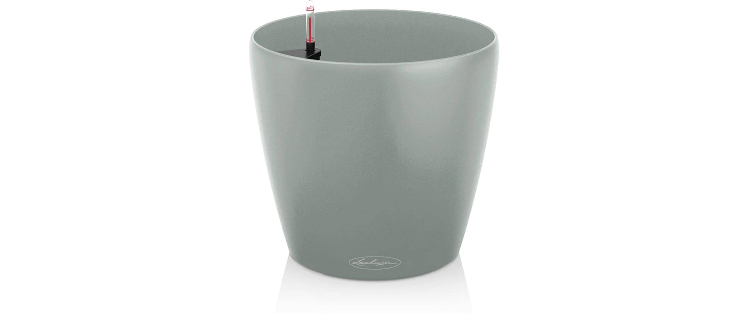 Lechuza CLASSICO Eco Pflanzgefäß aus recycelbarem Kunststoff Hellgrau 28 cm Garten & Outdoor > Pflanzen > Pflanzengefäße Lechuza