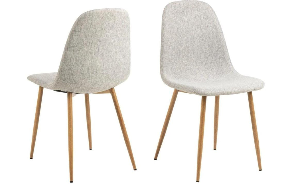 AC Design Stuhl Celia Hellgrau/Natur