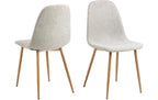 AC Design Stuhl Celia Hellgrau/Natur