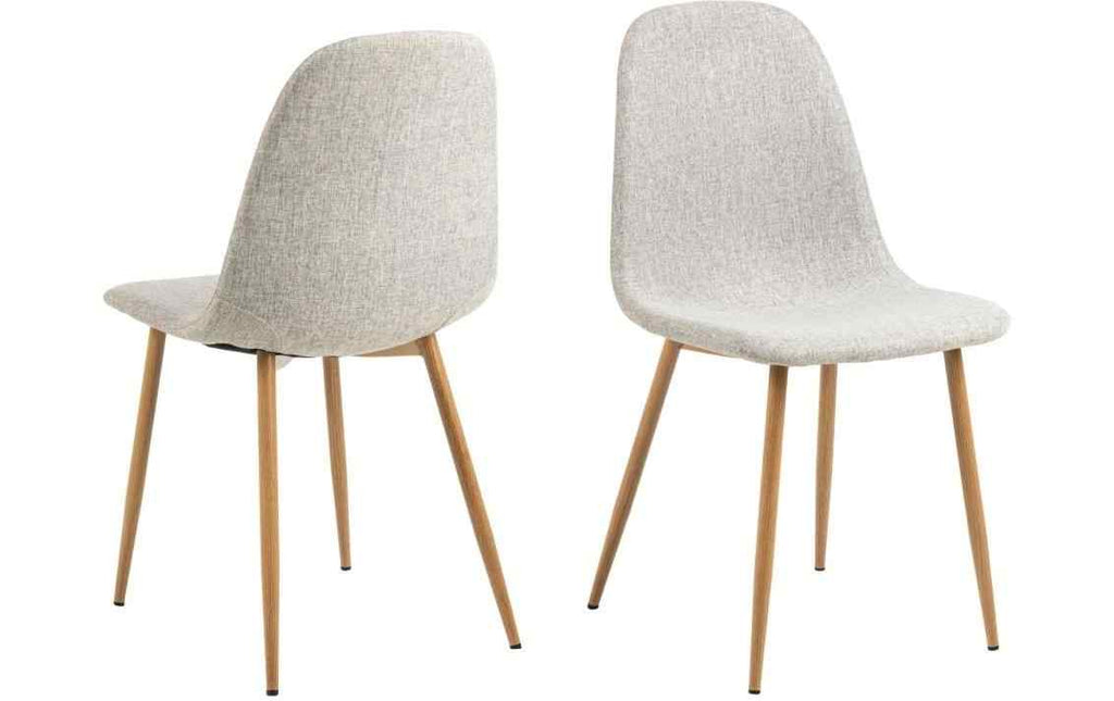 AC Design Stuhl Celia Hellgrau/Natur