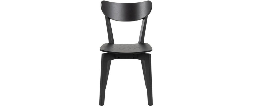 AC Design Esszimmerstuhl Roxby 2 Stück Schwarz/Eiche