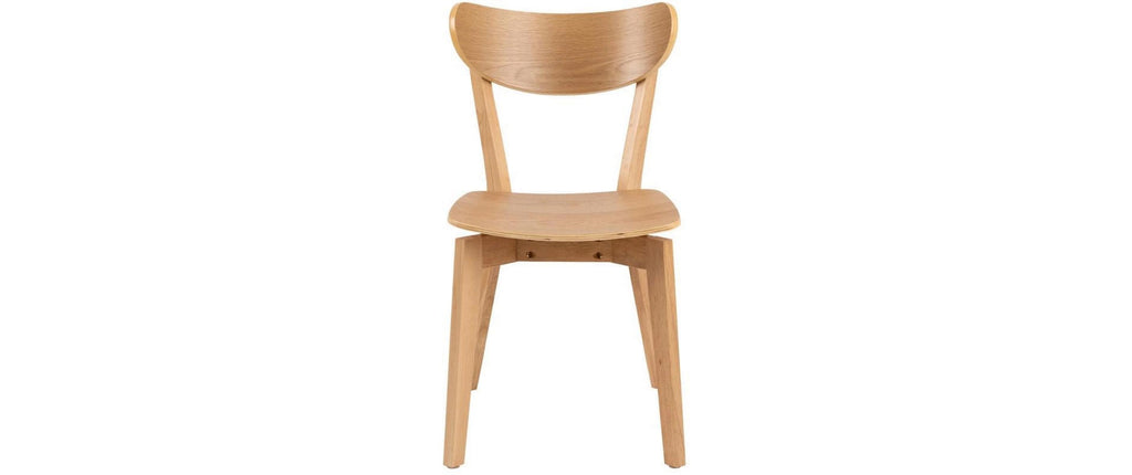 AC Design Esszimmerstuhl Roxby 2 Stück Natur/Braun/Eiche
