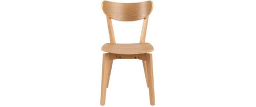 AC Design Esszimmerstuhl Roxby 2 Stück Natur/Braun/Eiche