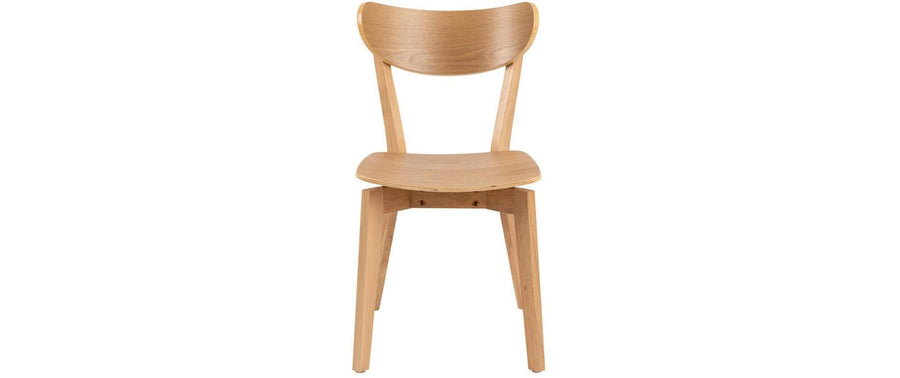 AC Design Esszimmerstuhl Roxby 2 Stück Natur/Braun/Eiche