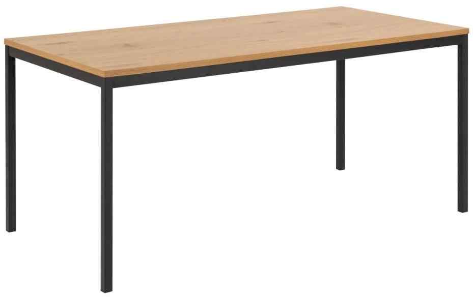 AC Design Esstisch Seaford Wildeiche/Schwarz/Eiche