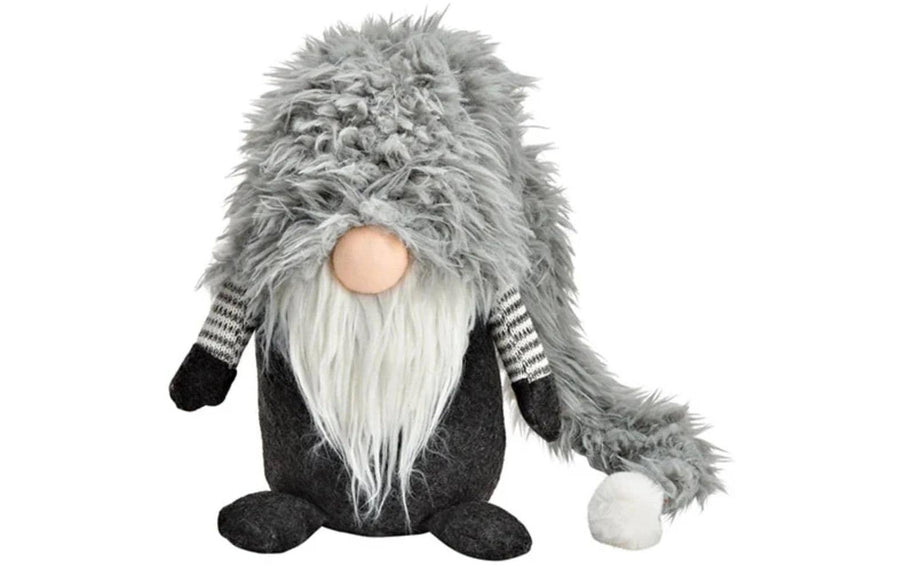 Weihnachtsfiguren Wichtel Textil Grau 20x30x18cm G. Wurm