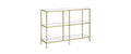 VASAGLE Konsolentisch 100 x 30 x 73 cm, Gold