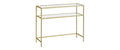 VASAGLE Konsolentisch 100 x 35 x 80 cm, Gold