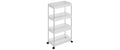 Songmics Nischenwagen Weiss, 4 Ablagen Weiss