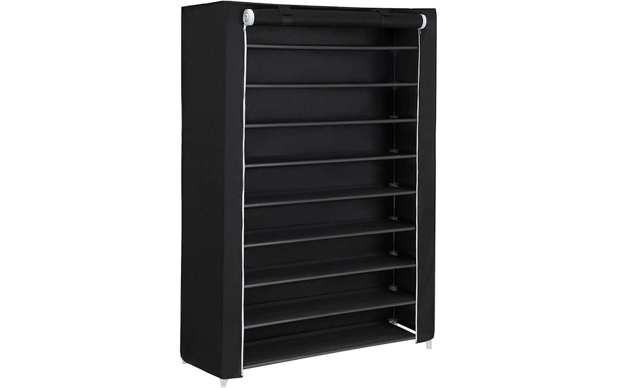 Songmics Schuhschrank mit Rolltür,Schwarz