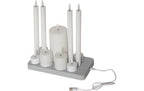 LED Kerze Pillar Flamme Batteriebetrieb mit Timerfunktion