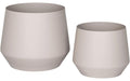 House Nordic Blumentopf Set Trofa Keramik Sandfarbe 2 Stück Garten & Outdoor > Pflanzen > Pflanzengefäße House Nordic
