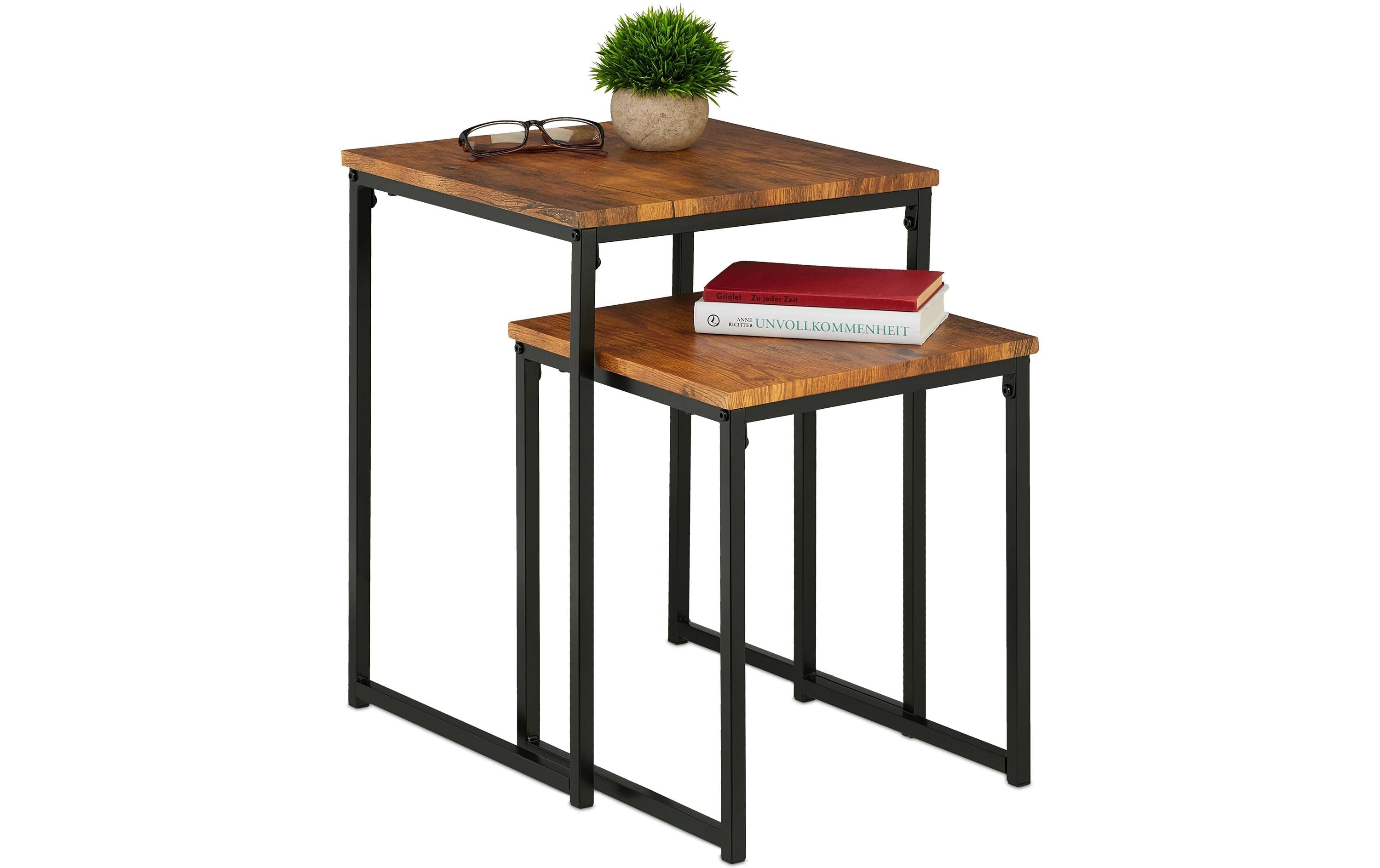 relaxdays Couchtisch 2er Set