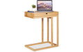 relaxdays Beistelltisch mit Schubfach 55 cm x 68 cm