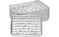 relaxdays Grillschale mit Löcher 40er Set Aluminium, ca. 3 x 34 x 22 cm