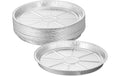 relaxdays Grillschalen Aluminium rund 27,5 cm 25er Set Grills & Feuerstellen relaxdays