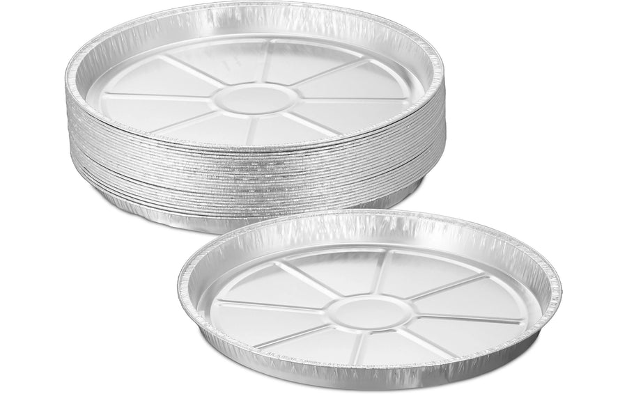 relaxdays Grillschalen Aluminium rund 27,5 cm 25er Set Grills & Feuerstellen relaxdays