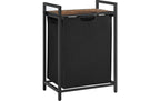 Vasagle Wäschekorb mit Ablage, 65L 50x33x72 cm (LxBxH), Traglast Ablage 20kg