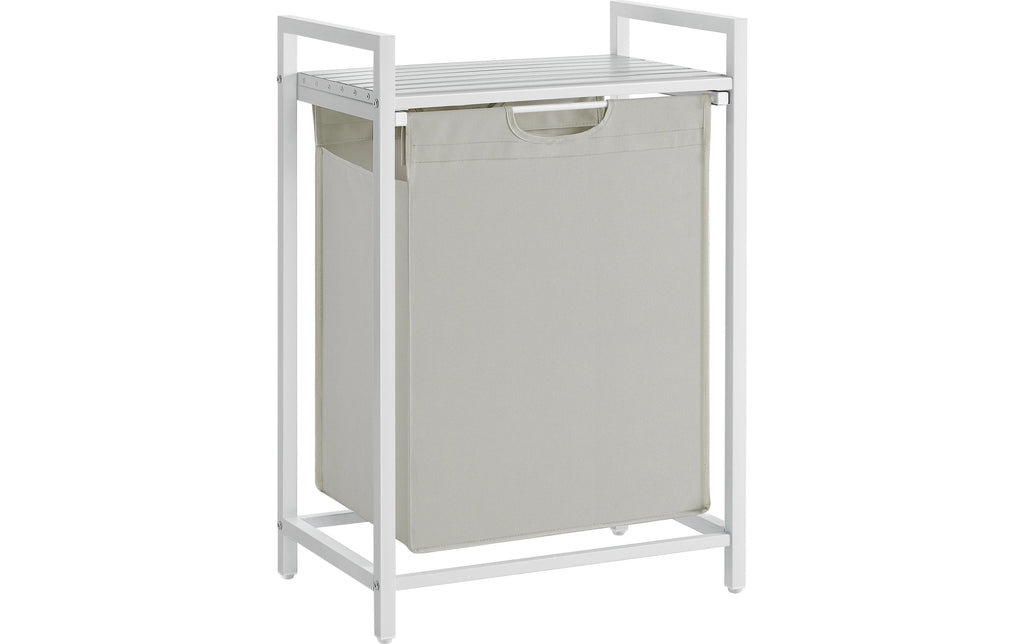Vasagle Wäschekorb mit Ablage, 65L 50x33x72 cm (LxBxH), Traglast Ablage 20kg