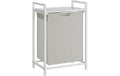 VASAGLE Wäschekorb  mit Ablage 65 l, Weiss