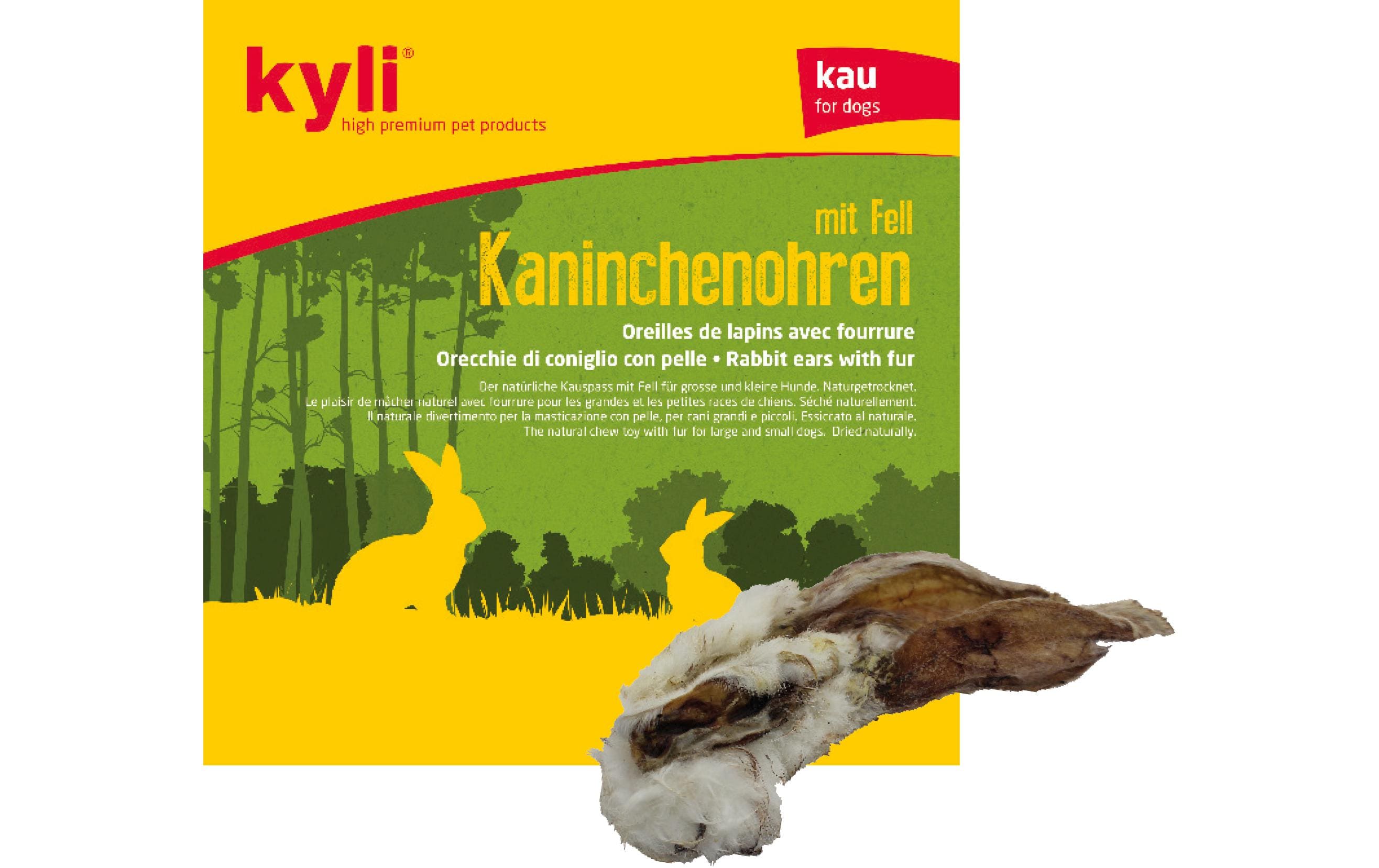 kyli Kaninchenohren mit Fell 500 g Kauartikel