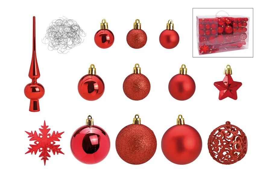 Weihnachtskugeln-Set 111er Ø 3/4/6 cm Verschiedene Farben G. Wurm