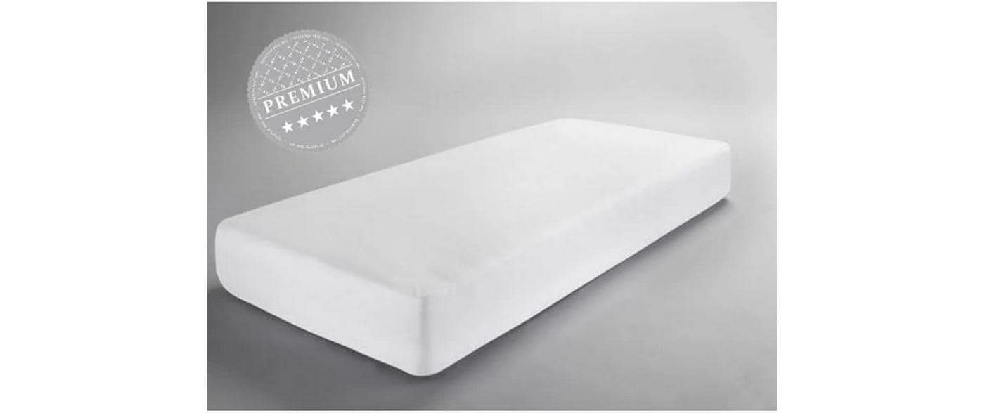 Dormisette Fixmolton Aqua 90x190-100x200cm Weiss, wasserdichtes Spannbetttuch