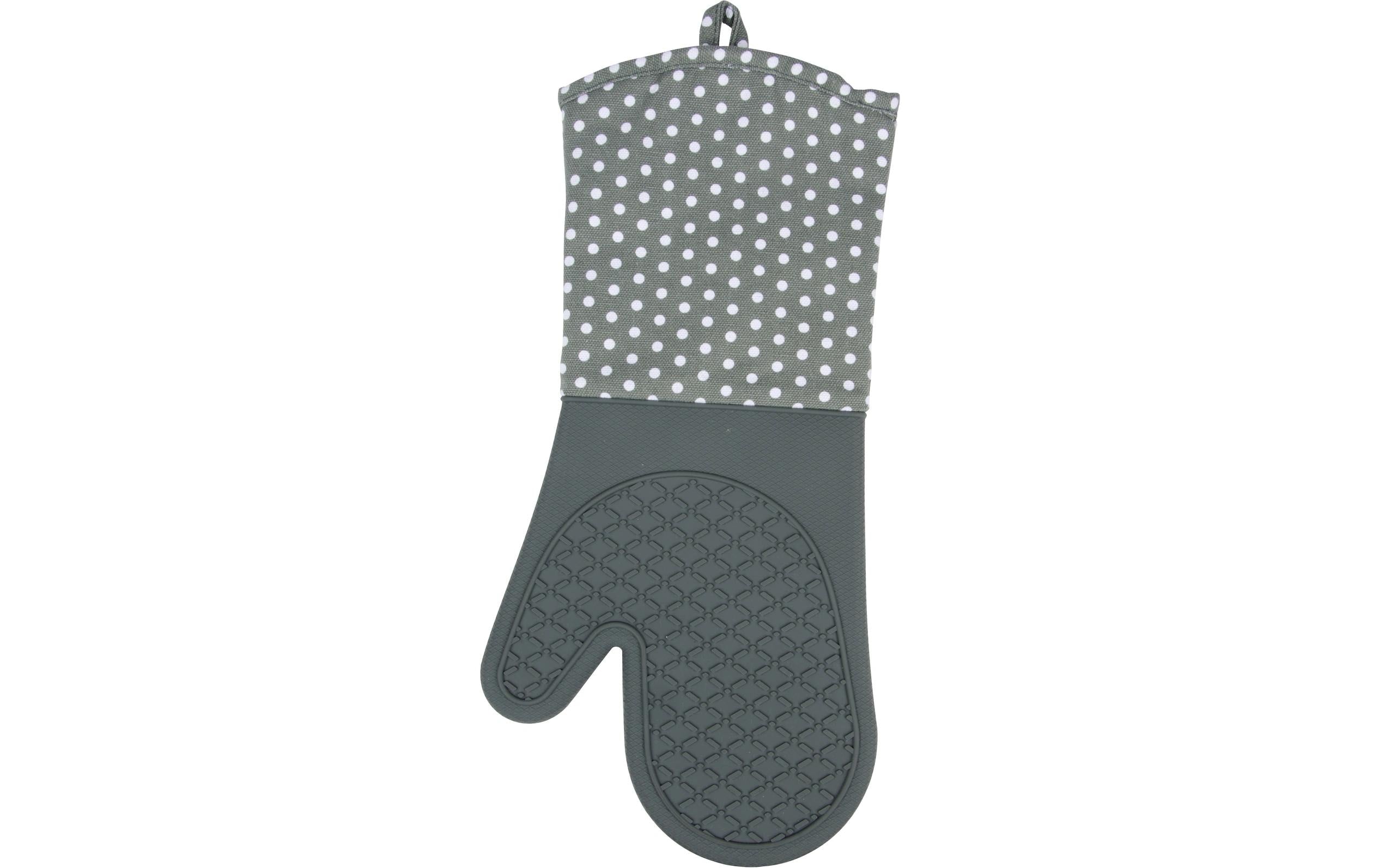 Wenko Küchenhandschuhe grau Baumwolle Silikon 18,5 x 37,5 cm Grills & Feuerstellen Wenko