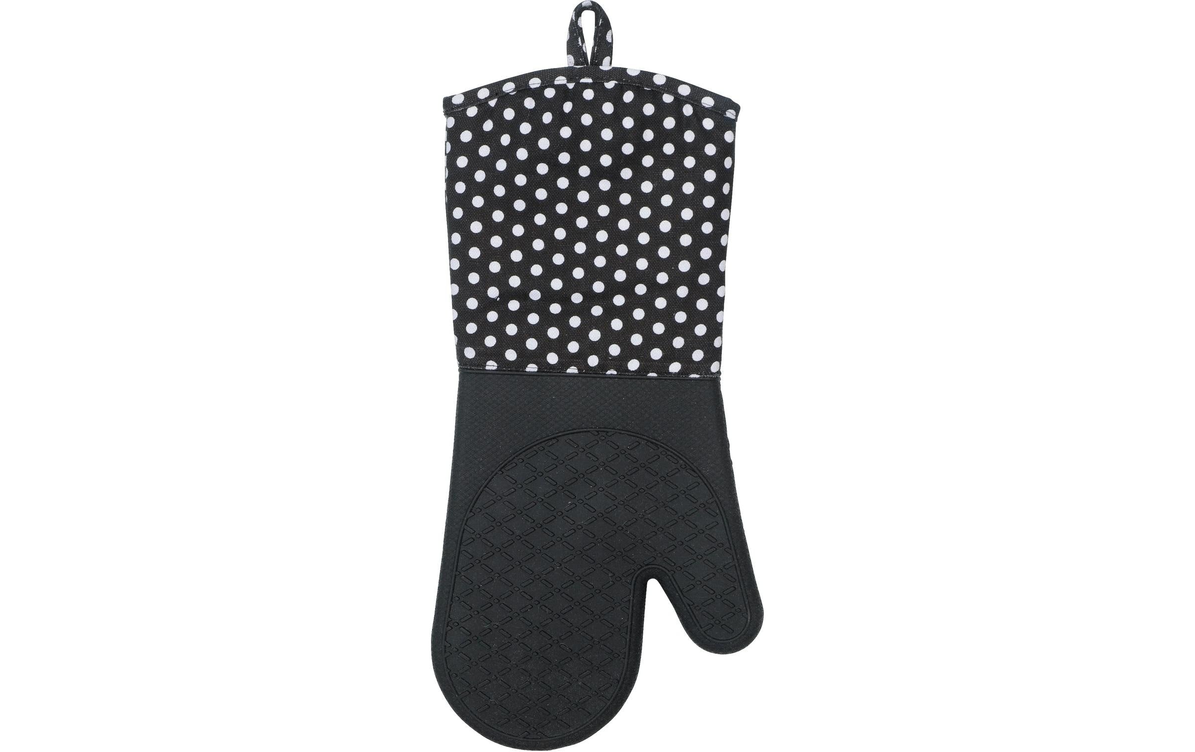 Wenko Küchenhandschuhe Schwarz Baumwolle Silikon 2er Set Grills & Feuerstellen Wenko