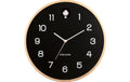 KARLSSON, Wanduhr Natural Cuckoo 31.5 cm, S 31.5x6cm, exkl. 1xAA u. 2xLR14, Schwarz